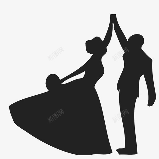 情侣华尔兹甜心图标svg_新图网 https://ixintu.com 伴侣 华尔兹 婚姻 幸福 快乐 情人 情侣 新郎 甜心