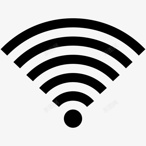 信号频率技术图标svg_新图网 https://ixintu.com wifi 信号 技术 无线 波 频率