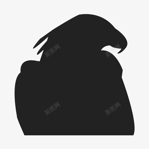 鹰动物鸟图标svg_新图网 https://ixintu.com 动物 捕食者 食肉动物 鸟 鹰 鹰妖
