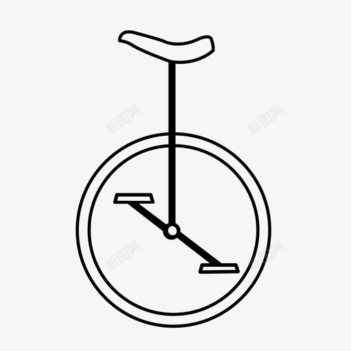 独轮车车辆交通工具图标svg_新图网 https://ixintu.com 乐趣 交通工具 单轮车 小丑 平衡者 游戏 独轮车 玩具 车辆 轮子 马戏团