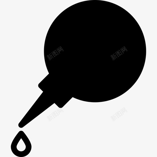墨水滴管轮廓工具和器具自己动手填充图标svg_新图网 https://ixintu.com 墨水滴管轮廓 工具和器具 自己动手填充
