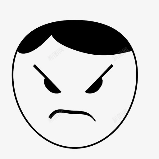 疯了生气了坏了情绪脸色图标svg_新图网 https://ixintu.com 刻薄 坏了 情绪 生气了 疯了 脸色