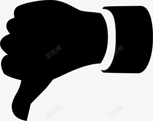 不赞成不好不喜欢手拇指图标svg_新图网 https://ixintu.com 不喜欢 不好 不赞成 手 拇指 拇指向下