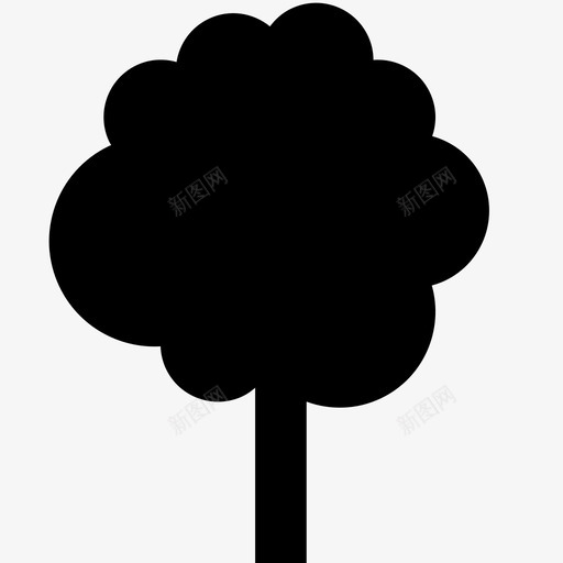乔木落叶落叶树图标svg_新图网 https://ixintu.com 乔木 公园 多叶 生长 自然 落叶 落叶树 蓬松