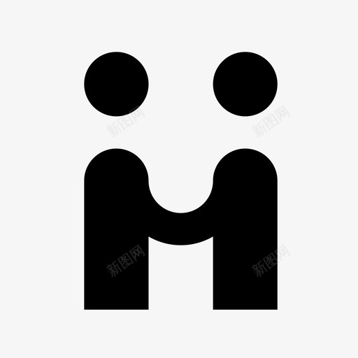 握手同意平等图标svg_新图网 https://ixintu.com 人 同意 平等 握手 理解 问候