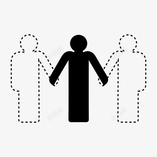 想象中的朋友人大纲图标svg_新图网 https://ixintu.com 人 大纲 孩子 想象中的朋友 隐形 鬼