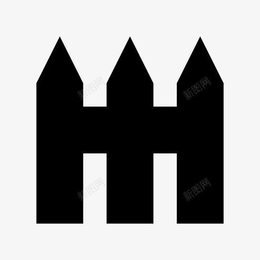 围栏白色尖桩围栏8 x 8图标svg_新图网 https://ixintu.com 8 x 8 围栏 白色尖桩围栏