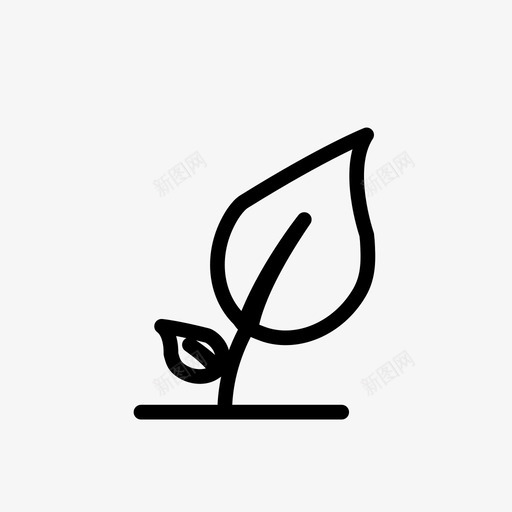 叶作物花园图标svg_新图网 https://ixintu.com 作物 可持续 叶 植物 生长 自然 花园
