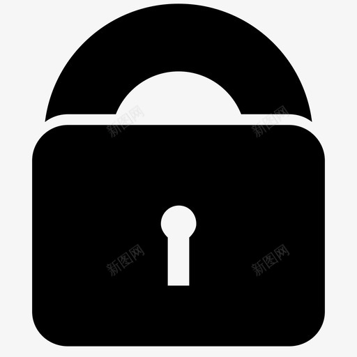 锁关钥匙图标svg_新图网 https://ixintu.com 保护 关 安全 挂锁 钥匙 锁