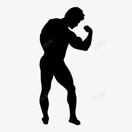 健美健身柔韧性图标svg_新图网 https://ixintu.com 健康 健美 健身 强壮 柔韧性 肌肉
