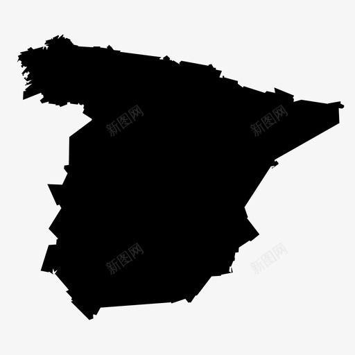 西班牙国家地理图标svg_新图网 https://ixintu.com 国家 地图 地理 西班牙