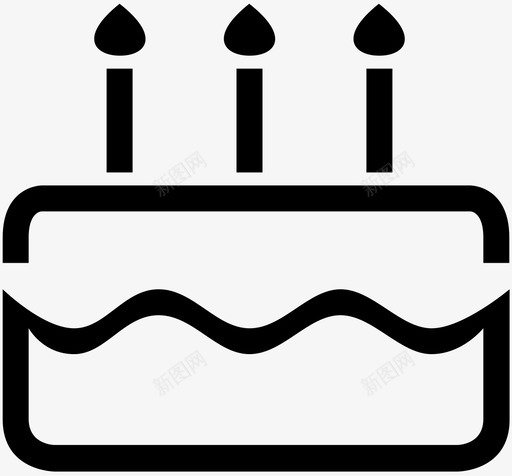 生日蛋糕甜点糖图标svg_新图网 https://ixintu.com 庆祝 派对 甜点 生日蛋糕 糖 节日 蜡烛 请客