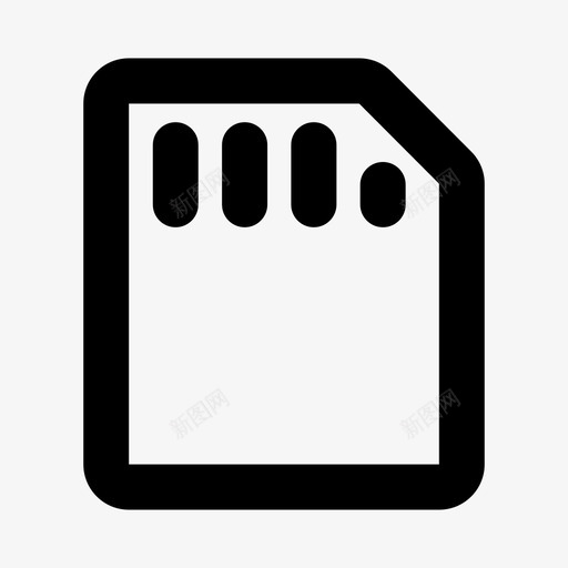 sd卡计算机文件数据存储卡图标svg_新图网 https://ixintu.com sd卡 八点四舍五入 存储卡 存储器 数据 文件 计算机
