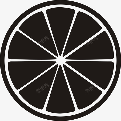 橘子片柑橘食物图标svg_新图网 https://ixintu.com 健康 柑橘 柠檬 柠檬片 橘子片 水果 零食 食物