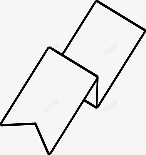 横幅书签旗帜图标svg_新图网 https://ixintu.com 书签 旗帜 横幅