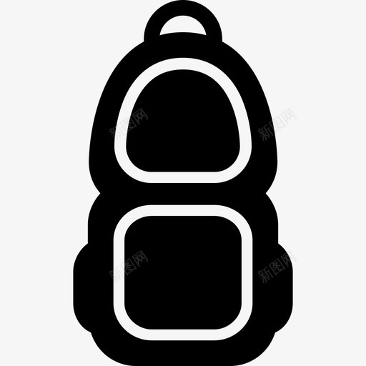 背包徒步旅行书包图标svg_新图网 https://ixintu.com 书包 徒步旅行 旅行 背包