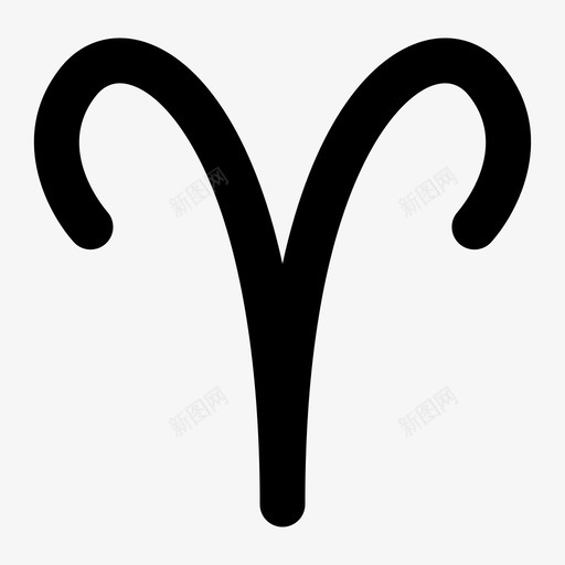 白羊座占星术星座图标svg_新图网 https://ixintu.com 占星术 星座 白羊座 黄道十二宫