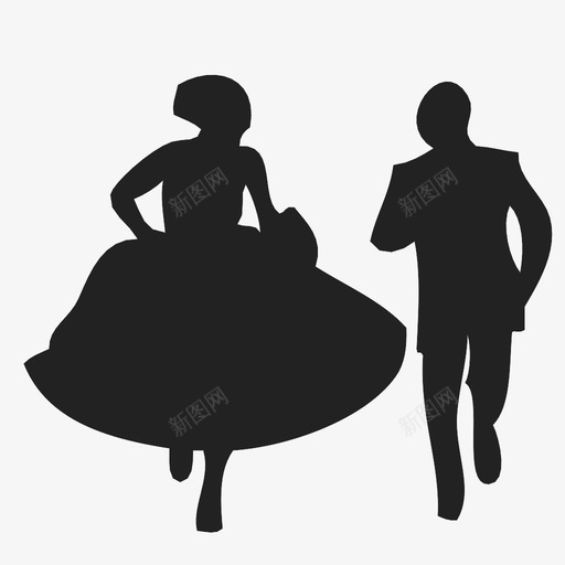 情侣甜心跑步图标svg_新图网 https://ixintu.com 伴侣 婚姻 幸福 情人 情侣 新郎 甜心 跑步