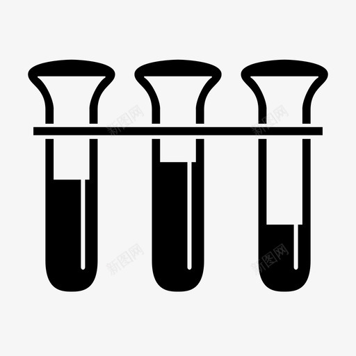 试管玻璃试管科学实验化学图标svg_新图网 https://ixintu.com 化学 实验 玻璃试管 科学 试管