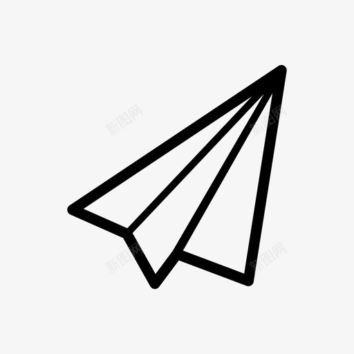 纸飞机飞行折纸图标svg_新图网 https://ixintu.com 折纸 纸飞机 飞行