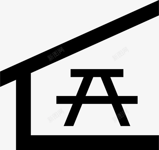 野餐庇护所国家公园管理局图标svg_新图网 https://ixintu.com 国家公园管理局 野餐庇护所