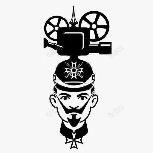 皇帝德国人帽子图标svg_新图网 https://ixintu.com 头 帽子 德国人 摄像机 皇帝
