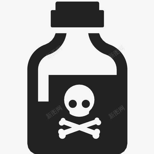 毒药死亡头骨和骨头图标svg_新图网 https://ixintu.com 头骨和交叉骨 头骨和骨头 有毒 死亡 毒药