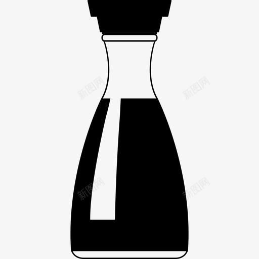 酱油瓶子中餐图标svg_新图网 https://ixintu.com 中餐 容器 寿司 日本食品 民族食品 瓶子 酱油 餐馆