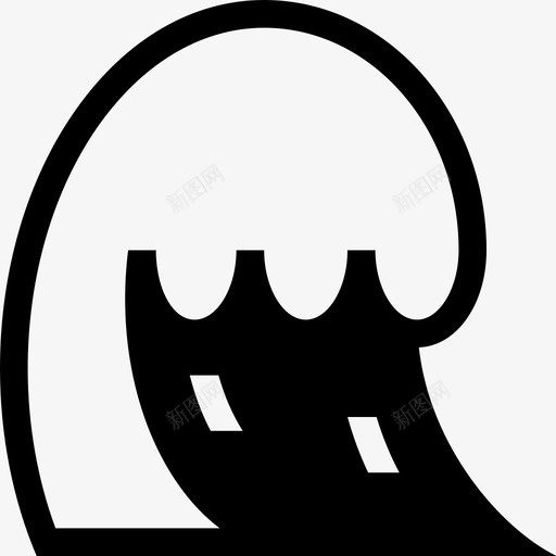 波浪撞击海洋图标svg_新图网 https://ixintu.com 大海 撞击 波浪 海啸 海洋 海浪 照明