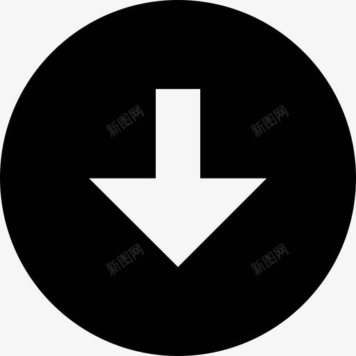 向下箭头按钮方向键图标svg_新图网 https://ixintu.com 向下箭头 按钮 方向 键