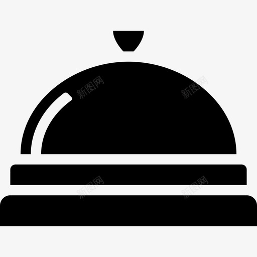 接待铃铃声提醒图标svg_新图网 https://ixintu.com 叫餐铃 叮当 帮助 接待铃 提醒 服务 警报 铃声