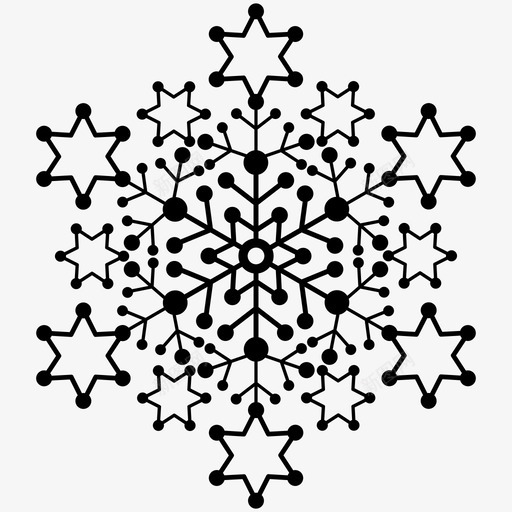 雪圣诞节寒冷假日雪花图标svg_新图网 https://ixintu.com 假日 冬天 圣诞节 天气 寒冷 雪 雪花
