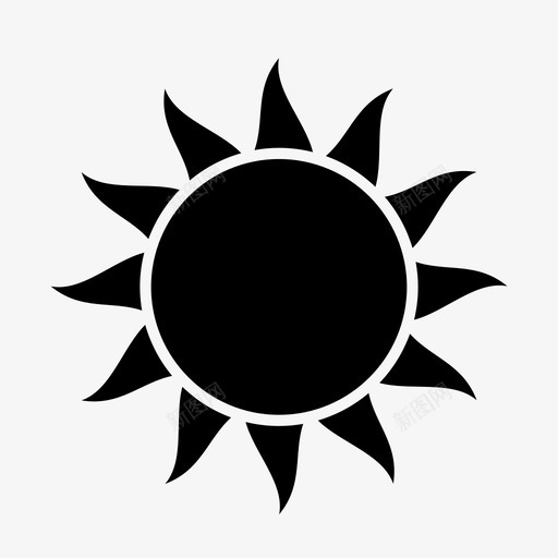 阳光明亮天气预报图标svg_新图网 https://ixintu.com 夏季 天气 天气预报 明亮 温暖 炎热 阳光