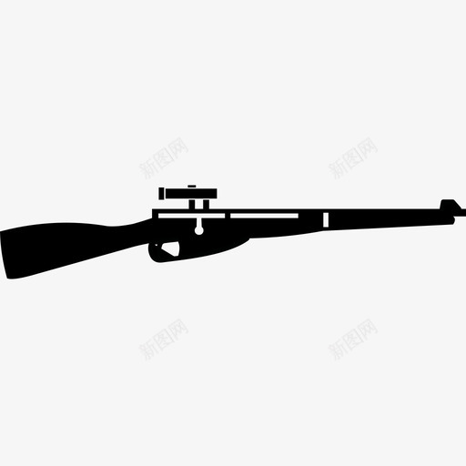 枪步枪狙击手图标svg_新图网 https://ixintu.com 枪 步枪 武器 狙击手