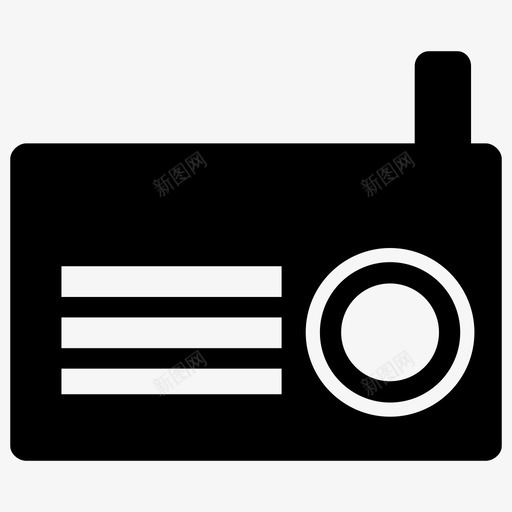 收音机音响电子图标svg_新图网 https://ixintu.com 国际奥委会 插图 收音机 电子 音乐 音响