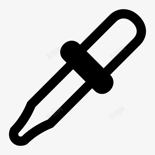 滴管艺术色彩工具图标svg_新图网 https://ixintu.com 滴管 绘画 色彩工具 艺术