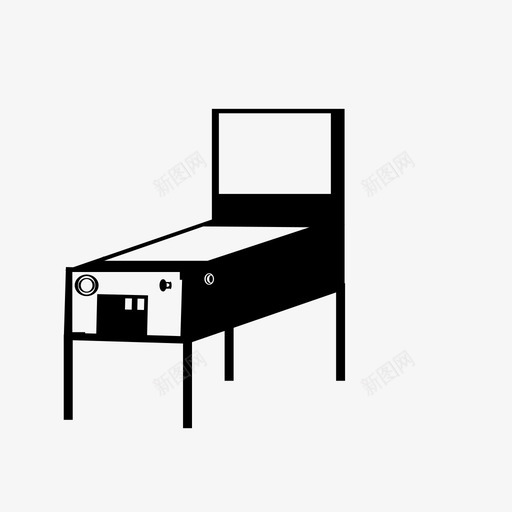 弹球机活动街机娱乐游戏图标svg_新图网 https://ixintu.com 娱乐 弹球机 活动 游戏 玩具 街机