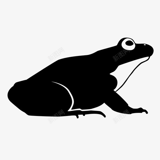青蛙美洲蛙两栖动物图标svg_新图网 https://ixintu.com 两栖动物 动物 美洲蛙 青蛙