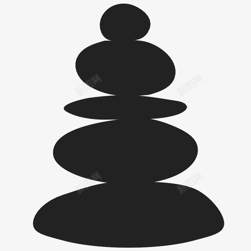 石头静止堆叠图标svg_新图网 https://ixintu.com 冥想 和平 堆叠 灵性 石头 自然 雕塑 静止 鹅卵石