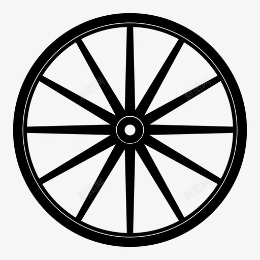 车轮货车货车车轮图标svg_新图网 https://ixintu.com 西部 货车 货车车轮 车轮