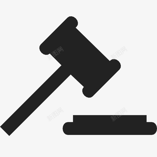 木槌法庭法官图标svg_新图网 https://ixintu.com 审判 木槌 法官 法庭 法律