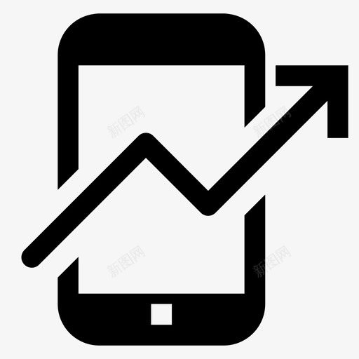移动分析价格移动计划图标svg_新图网 https://ixintu.com gsm 价格 图表 增加 增长 移动分析 移动成本上升 移动计划 箭头向上