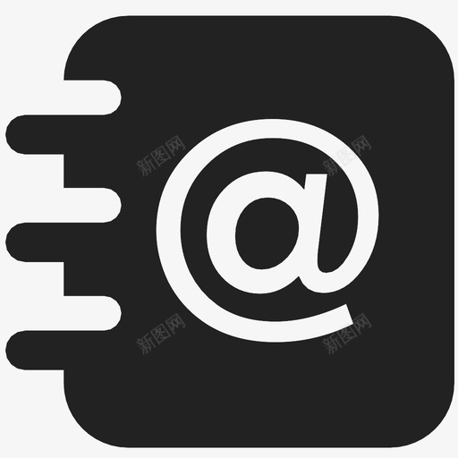 地址簿联系人电子邮件图标svg_新图网 https://ixintu.com 地址簿 电子邮件 联系人