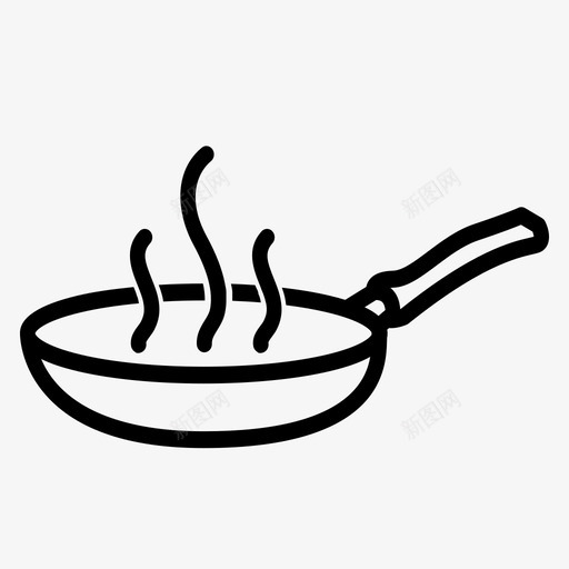 平底锅麻辣锅铁板锅图标svg_新图网 https://ixintu.com 准备 厨房 吃 平底锅 热食 烹饪 蒸汽 铁板锅 饥饿 麻辣锅
