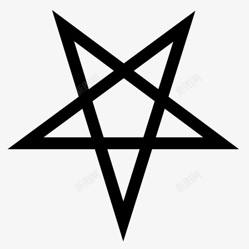 五角星666敌基督图标svg_新图网 https://ixintu.com 666 五角星 撒旦 敌基督 狐狸 魔鬼