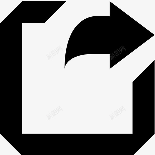 共享箭头导出图标svg_新图网 https://ixintu.com 共享 外部链接 导出 社交媒体 箭头