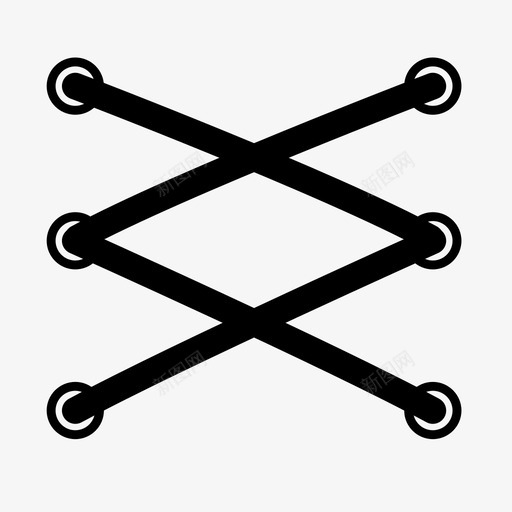 鞋带系带绳子图标svg_新图网 https://ixintu.com 系带 绳子 鞋带 领带