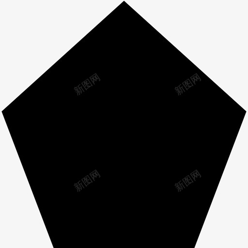 五边形几何形状形状图标svg_新图网 https://ixintu.com 五边形 几何形状 形状