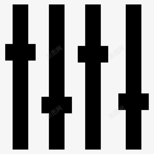 均衡器音频旋钮图标svg_新图网 https://ixintu.com 均衡器 声音 多媒体 播放器 旋钮 现代 设置 音乐 音频