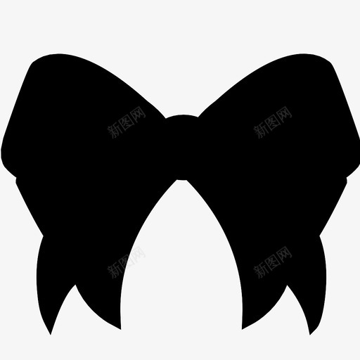 蝴蝶结装饰礼品包装图标svg_新图网 https://ixintu.com 礼品包装 礼物 蝴蝶结 装饰